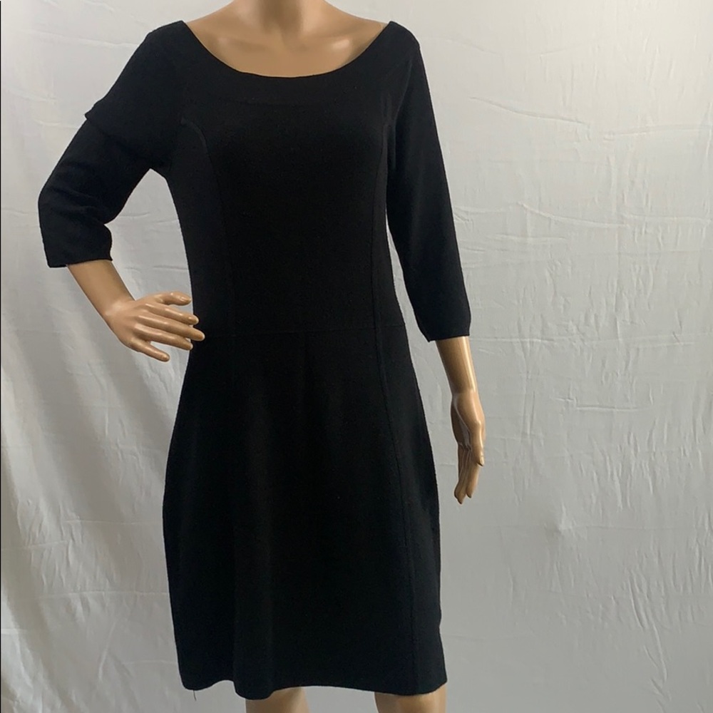 White/black house market midi Black dress size m